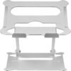 Insignia™ - Ergonomic Laptop Stand with Adjustable Height and Angle for Laptops up to 17" Wide - Silver - Open Box - Good