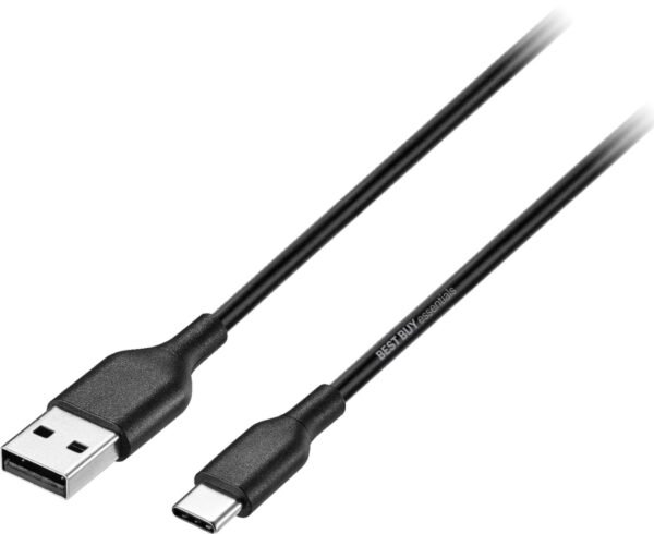 6456381cv11d-scaled-1.jpg Best Buy essentials™ - 3' USB-A to USB-C Charge-and-Sync Cable - Black