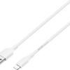 Best Buy essentials™ - 5' USB-A to Lightning Charge-and-Sync Cable - White
