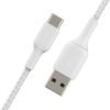 6582010_rd-scaled-1.jpg Belkin - BOOST↑CHARGE Braided USB-C to USB-A Cord 6.6ft for iPhone 16 Series, Samsung, Google Pixel 7 & 8, iPad Pro & More - White