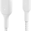 6582010cv1d-scaled-1.jpg Belkin - BOOST↑CHARGE Braided USB-C to USB-A Cord 6.6ft for iPhone 16 Series, Samsung, Google Pixel 7 & 8, iPad Pro & More - White