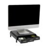7c8cfe3f-a4da-4943-b4e5-720049379770.jpg Mind Reader - Monitor Stand, Laptop Riser, Desktop Organizer, Storage Drawer, Office, Plastic, 13.5"L x 13"W x 4"H - Black